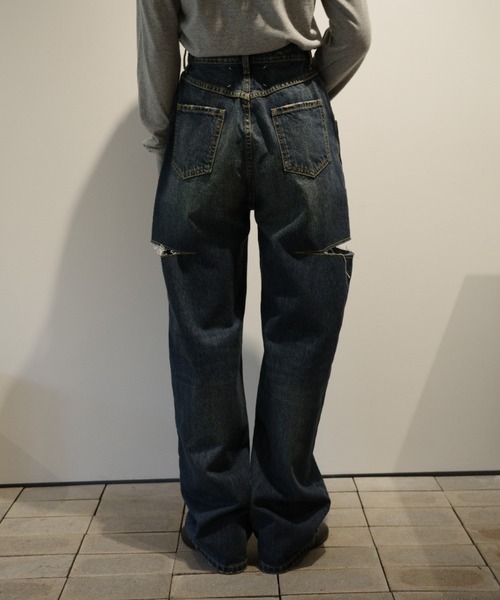 Maison Margiela(メゾンマルジェラ)の「Maison Margiela PANTS 5 POCKETS(デニムパンツ・レディース・ダークブルー・36/38)」の2枚目の写真