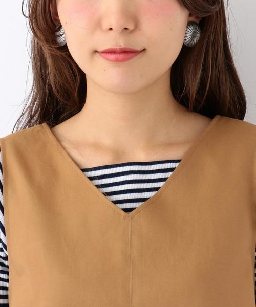 Another Edition（アナザーエディション）の「Aラインノースリーブワンピース/ AEMFC C/P Aライン NSL OP（ワンピース・レディース・ブラック/ベージュ・フリー）」の9枚目の写真