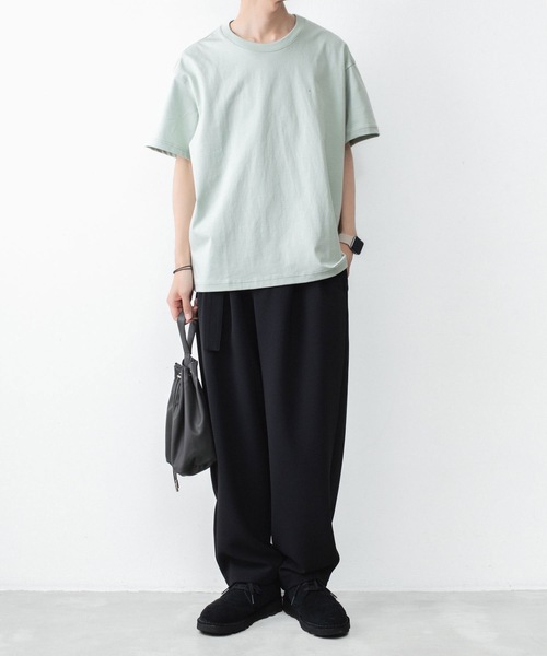 ATTACHMENT（アタッチメント）の「30//2 スビンジャージー エンブロイダリーTEE / 30//2 SUVIN JERSEY EMBROIDERY TEE（Tシャツ/カットソー・メンズ・ホワイト/ライトグリーン/ブラック/グレー・4/1/2/3）」の10枚目の写真