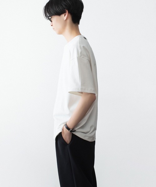 ATTACHMENT（アタッチメント）の「30//2 スビンジャージー エンブロイダリーTEE / 30//2 SUVIN JERSEY EMBROIDERY TEE（Tシャツ/カットソー・メンズ・ホワイト/ライトグリーン/ブラック/グレー・4/1/2/3）」の19枚目の写真