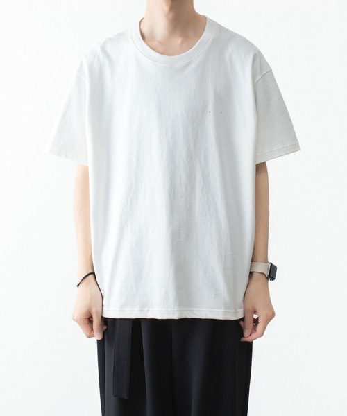 ATTACHMENT(アタッチメント)の「30//2 スビンジャージー エンブロイダリーTEE / 30//2 SUVIN JERSEY EMBROIDERY TEE(Tシャツ/カットソー・メンズ・ホワイト/ライトグリーン/ブラック/グレー・4/1/2/3)」の6枚目の写真