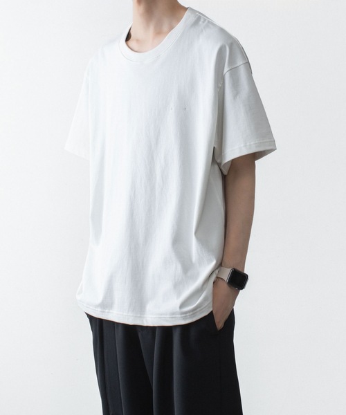 ATTACHMENT(アタッチメント)の「30//2 スビンジャージー エンブロイダリーTEE / 30//2 SUVIN JERSEY EMBROIDERY TEE(Tシャツ/カットソー・メンズ・ホワイト/ライトグリーン/ブラック/グレー・4/1/2/3)」の7枚目の写真