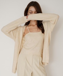 KINO THE KEI（キノザケイ）の「キャミソール セット ニット カーディガン KINO THE KEI（アンサンブル）」