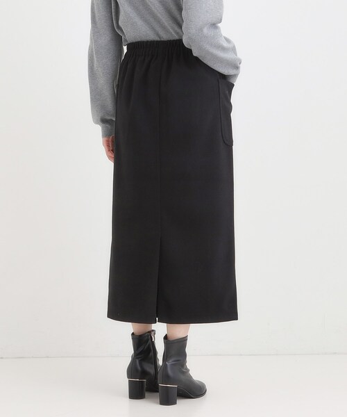 DRESKIP（ドレスキップ）の「【S-LL】あったかすっきり 圧縮ニットナロースカート（スカート・レディース・モスグリーン/ブラック/グレー/チャコールグレー・04/03/02/01）」の14枚目の写真