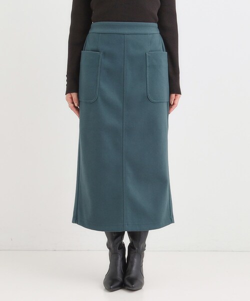 DRESKIP（ドレスキップ）の「【S-LL】あったかすっきり 圧縮ニットナロースカート（スカート・レディース・モスグリーン/ブラック/グレー/チャコールグレー・04/03/02/01）」の21枚目の写真