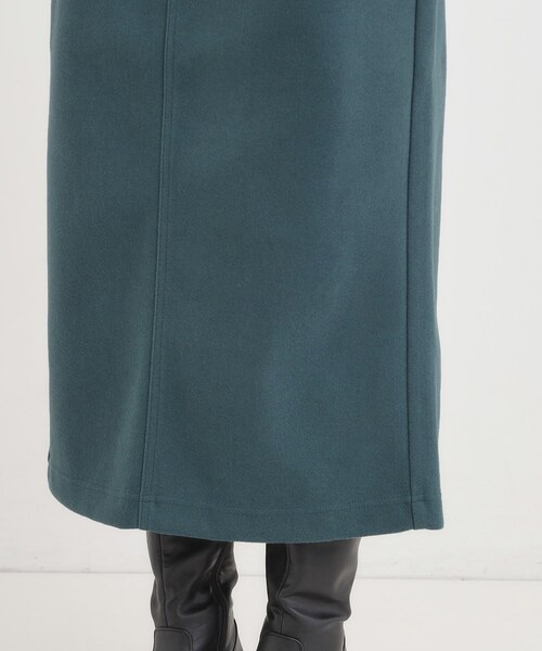 DRESKIP(ドレスキップ)の「【S-LL】あったかすっきり 圧縮ニットナロースカート(スカート・レディース・モスグリーン/ブラック/グレー/チャコールグレー・04/03/02/01)」の6枚目の写真