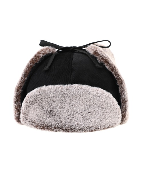 Manhattan Portage(マンハッタンポーテージ)の「Kersey Trapper Cap(キャップ・メンズ・ブラック/ベージュ・FREE)」の3枚目の写真