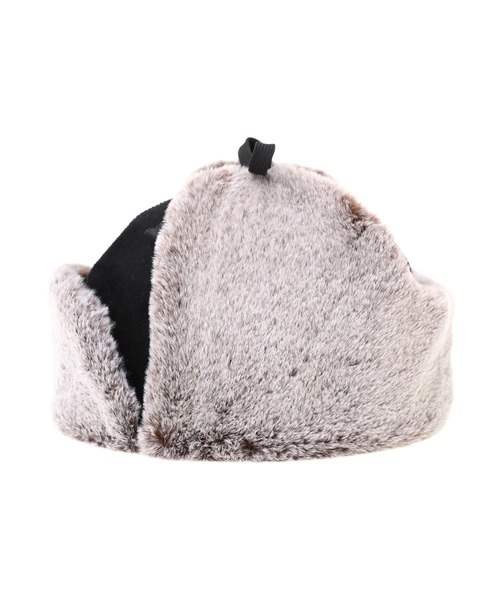 Manhattan Portage(マンハッタンポーテージ)の「Kersey Trapper Cap(キャップ・メンズ・ブラック/ベージュ・FREE)」の4枚目の写真