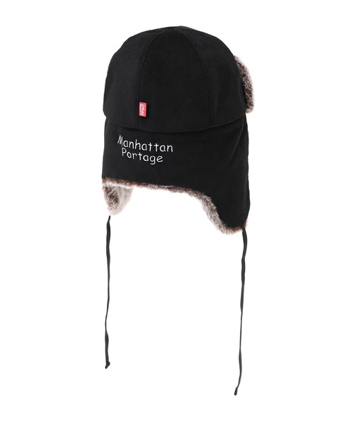 Manhattan Portage(マンハッタンポーテージ)の「Kersey Trapper Cap(キャップ・メンズ・ブラック/ベージュ・FREE)」の9枚目の写真