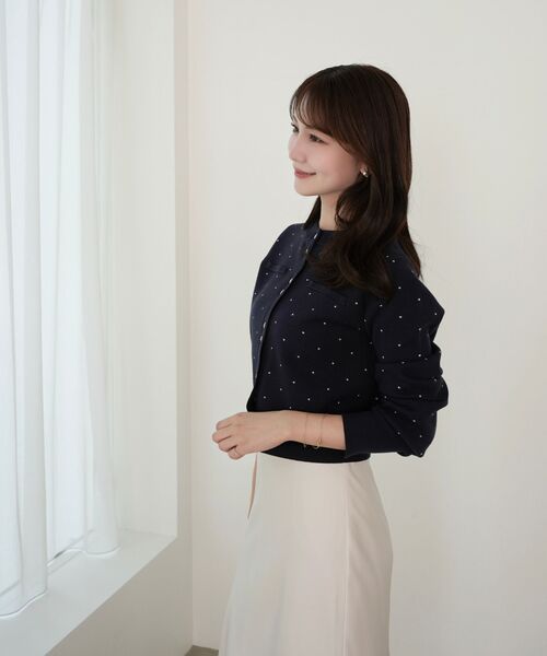 コンパクトニットカーディガン　cleblatt コンパクトニットカーディガン（カーディガン/ボレロ）｜cle blatt