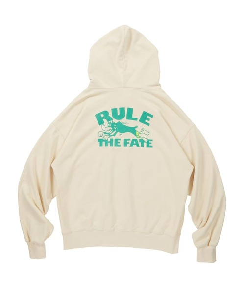 RULE THE FATE(ルールザフェイト)の「RTF DOG DAMAGE SWEAT HOODIE/ドッグダメージスウェットフーディー(パーカー・メンズ・ブラック/ベージュ・1/0/2)」の3枚目の写真