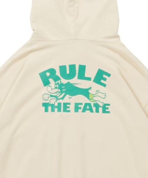 RULE THE FATE(ルールザフェイト)の「RTF DOG DAMAGE SWEAT HOODIE/ドッグダメージスウェットフーディー(パーカー・メンズ・ブラック/ベージュ・1/0/2)」の6枚目の写真