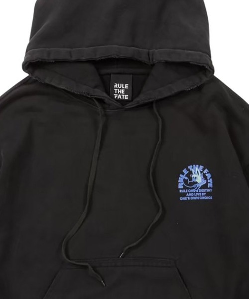 RULE THE FATE(ルールザフェイト)の「RTF DOG DAMAGE SWEAT HOODIE/ドッグダメージスウェットフーディー(パーカー・メンズ・ブラック/ベージュ・1/0/2)」の7枚目の写真