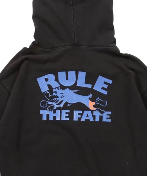 RULE THE FATE(ルールザフェイト)の「RTF DOG DAMAGE SWEAT HOODIE/ドッグダメージスウェットフーディー(パーカー・メンズ・ブラック/ベージュ・1/0/2)」の8枚目の写真