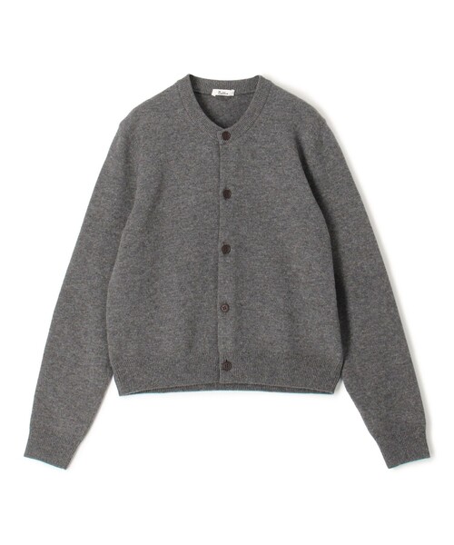 エクストラファインウール クルーネックカーディガン