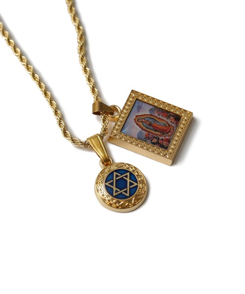 Subciety(サブサエティ)の「Epoxy brass necklace(ネックレス・メンズ・ゴールド・FREE)」の3枚目の写真
