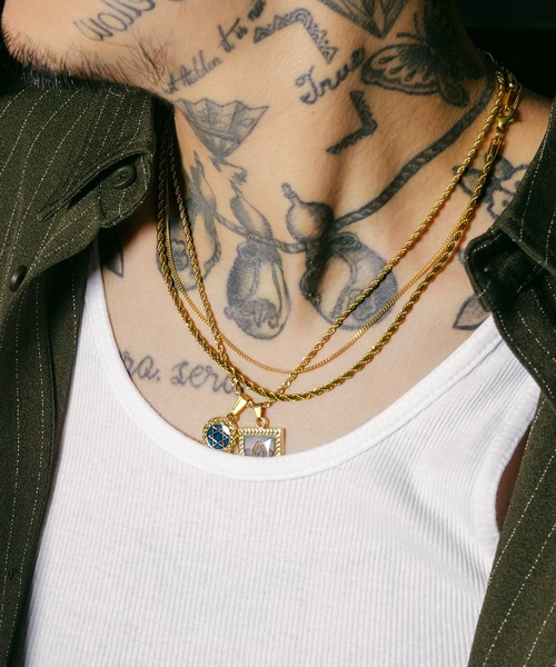 Subciety(サブサエティ)の「Epoxy brass necklace(ネックレス・メンズ・ゴールド・FREE)」の14枚目の写真