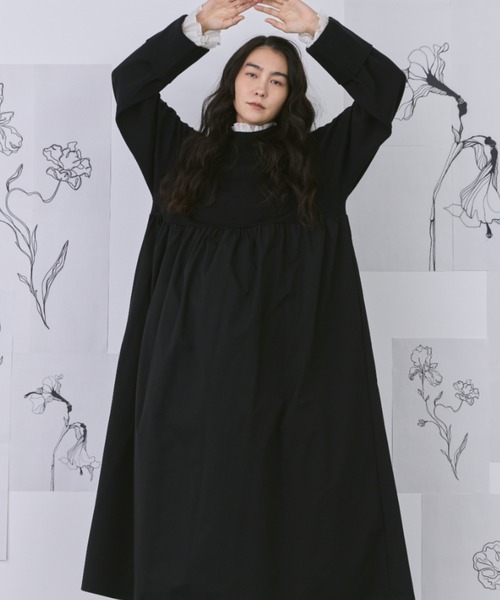 セール】ニットドッキングワンピース（ワンピース）｜Libra Cue