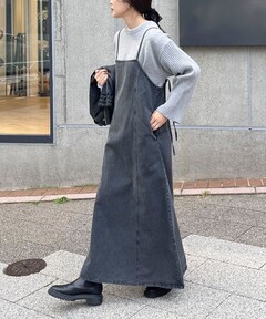 PPFM ダークグレー スリムフィットデニムとロンT１枚ボレロ２枚 ロバート ワイドフィット ブラックデニムパンツ｜RHC(アールエイチシー