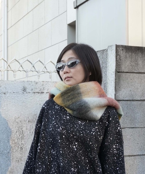 GLOBAL FORME CONCRETE(グローバルフォルムコンクリート)の「PANKAJ/ECHARPE チェック柄 マフラー(マフラー・レディース・グリーン系その他/オレンジ系その他/イエロー系その他/ピンク系その他・FREE)」の14枚目の写真