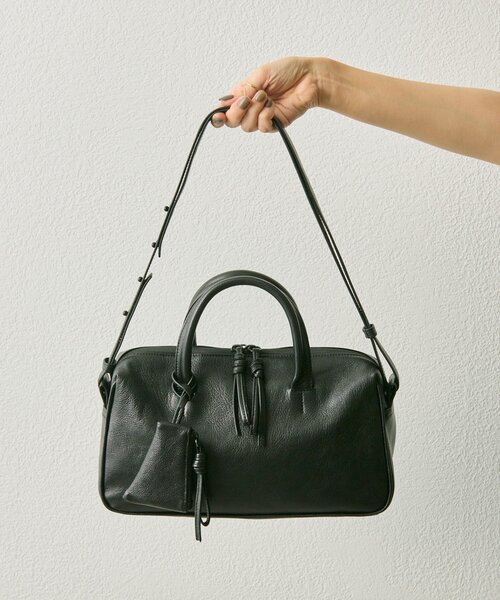 インフルエンサーuchida企画/本革》2WAYシンプルボストンバッグ