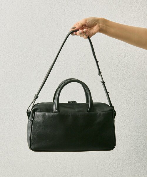 インフルエンサーuchida企画/本革》2WAYシンプルボストンバッグ