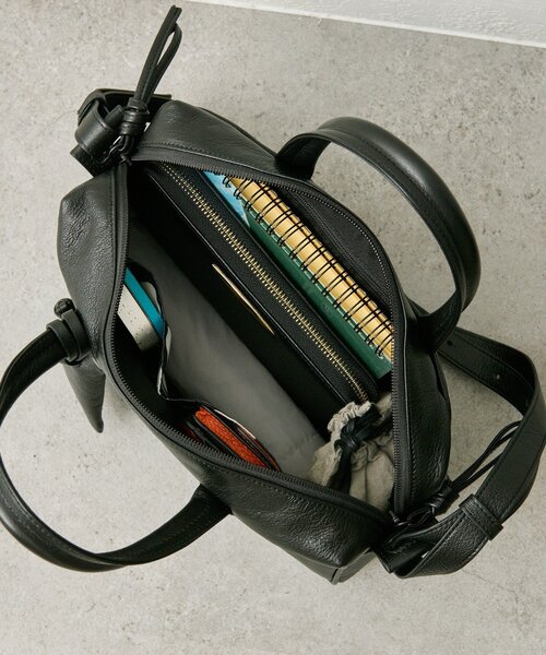 イアパピヨネ　インフルエンサーuchida企画　2wayシンプルボストンバッグ インフルエンサーuchida企画/本革》2WAYシンプルボストンバッグ