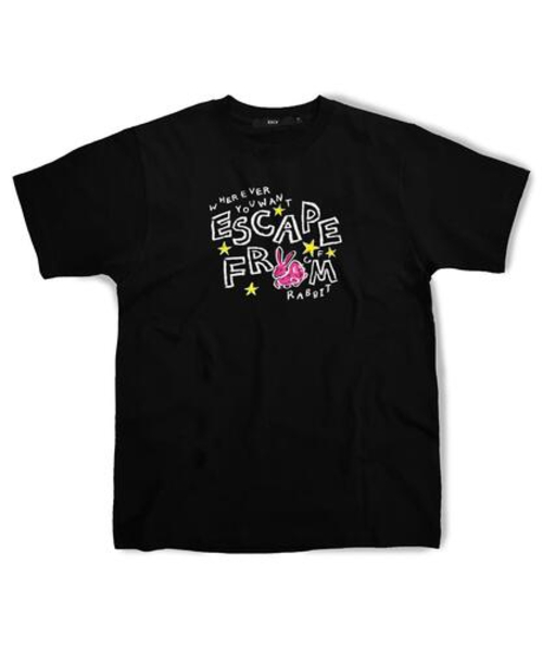 ESCAPEFROM（エスケープフロム）の「クレヨンラビットTシャツブラック（Tシャツ/カットソー・レディース・その他・SMALL/MEDIUM/LARGE）」の2枚目の写真