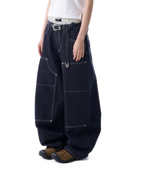 パンツ sunaokuwahara double-sided denim pants double-sided denim pants - SUNAOKUWAHARA ONLINE STORE