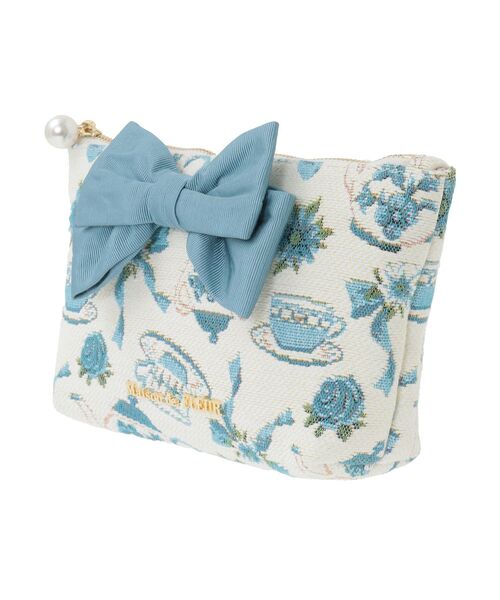 Maison de FLEUR（メゾンドフルール）の「ティーカップ柄ゴブランポーチ（ポーチ・レディース・オフホワイト・FREE）」の17枚目の写真