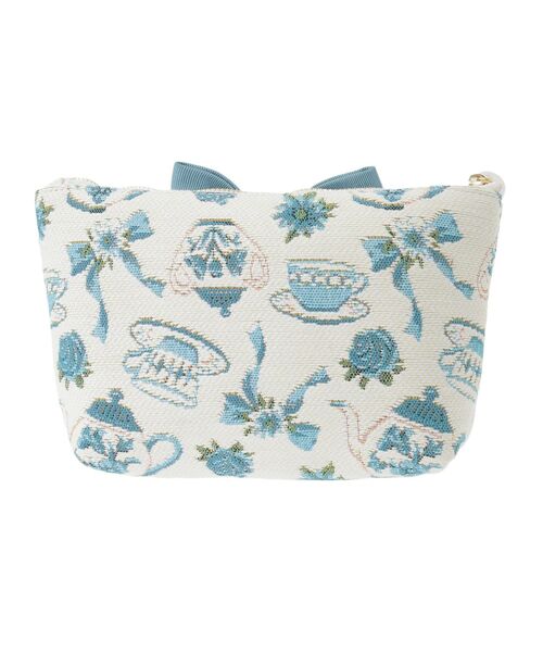 Maison de FLEUR（メゾンドフルール）の「ティーカップ柄ゴブランポーチ（ポーチ・レディース・オフホワイト・FREE）」の19枚目の写真