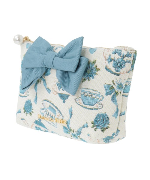 Maison de FLEUR（メゾンドフルール）の「ティーカップ柄ゴブランポーチ（ポーチ・レディース・オフホワイト・FREE）」の13枚目の写真