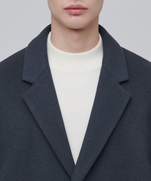 MUSINSA STANDARD（ムシンサスタンダード）の「カシミアブレンド特大シングルコート[真夜中]（チェスターコート・メンズ・その他・MEDIUM/LARGE/XX-LARGE）」の5枚目の写真