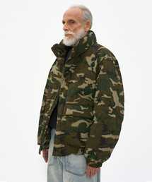 PARTIMENTO（パルティメント）の「カモフラージュプファーパディングカーキ（ダウンジャケット/コート）」