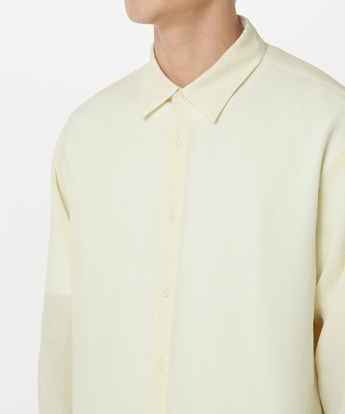 MUSINSA STANDARD（ムシンサスタンダード）の「リラックスドリネンライクシャツ[レモン]（シャツ/ブラウス・メンズ・その他・MEDIUM/LARGE/X-LARGE/XX-LARGE/SMALL）」の5枚目の写真