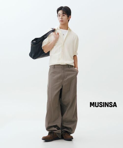 MUSINSA STANDARD（ムシンサスタンダード）の「リラックスドリネンライクシャツ[レモン]（シャツ/ブラウス・メンズ・その他・MEDIUM/LARGE/X-LARGE/XX-LARGE/SMALL）」の10枚目の写真