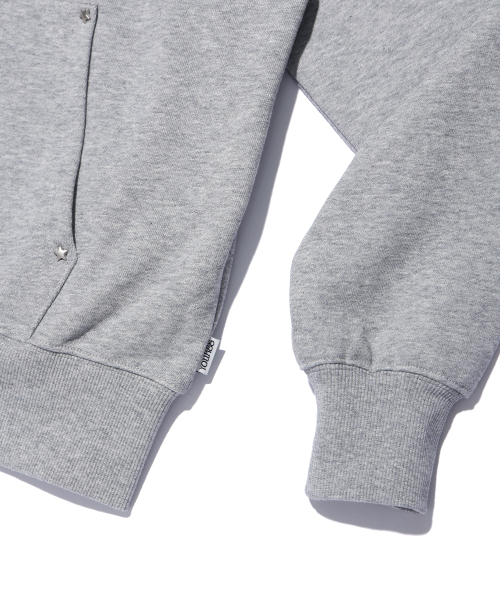 YOUHEE（ユヒ）の「STAR HOTFIX HOOD ZIP-UP MELANGE GREY（パーカー・レディース・その他・FREE）」の5枚目の写真