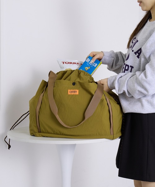 UNIVERSAL OVERALL（ユニバーサルオーバーオール）の「【UNIVERSAL OVERALL】シンゲンブドウバッグ (L) UVO-189（ハンドバッグ・レディース・グレイッシュベージュ/ベージュ/ダークオリーブ/ブラック・FREE）」の15枚目の写真