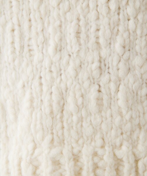 Whim Gazette（ウィムガゼット）の「ローゲージスキッパープルオーバー（ニット/セーター・レディース・オフホワイト/ベージュ/レッド・FREE）」の6枚目の写真