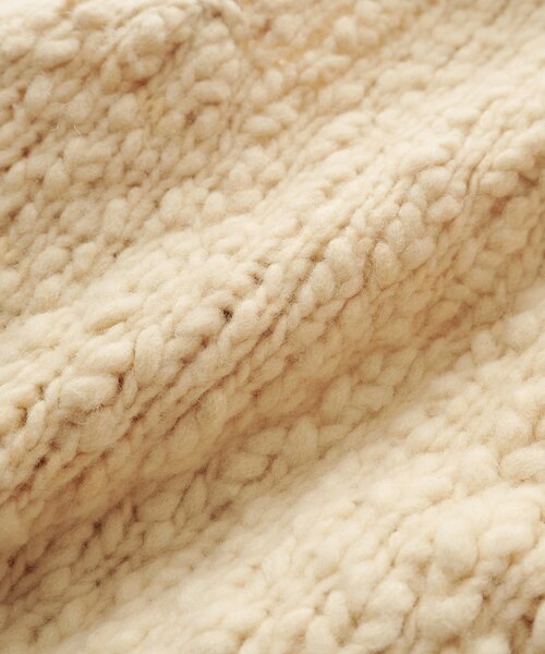 Whim Gazette（ウィムガゼット）の「ローゲージスキッパープルオーバー（ニット/セーター・レディース・オフホワイト/ベージュ/レッド・FREE）」の5枚目の写真