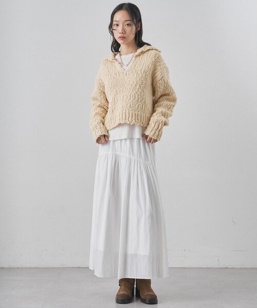 セール】ローゲージスキッパープルオーバー（ニット/セーター）｜Whim