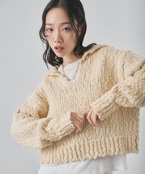 ローゲージスキッパープルオーバー（ニット/セーター）｜Whim Gazette