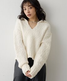 Whim Gazette | ローゲージスキッパープルオーバー(ニット/セーター)