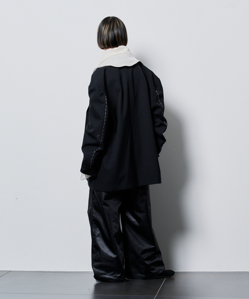 MIOSMOKEY（MIOSMOKEY）の「MIOSMOKEY RUFFLE BLOUSE MIO-252ST002：ブラウス（シャツ/ブラウス・レディース・ホワイト・38）」の5枚目の写真