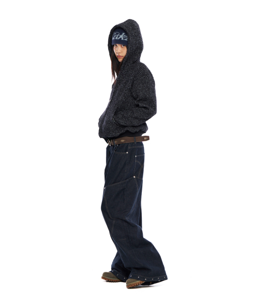 AAKAM(アーカム)の「Ankle Studded Denim Pants (Dark Blue)(デニムパンツ・レディース・その他・1/2)」の5枚目の写真