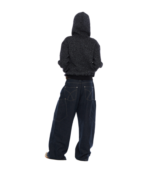 AAKAM(アーカム)の「Ankle Studded Denim Pants (Dark Blue)(デニムパンツ・レディース・その他・1/2)」の7枚目の写真