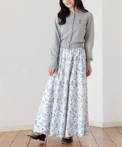 Cath Kidston(キャスキッドソン)の「ニットカーディガン London Dog(カーディガン/ボレロ・レディース・ネイビー/ピンク/グレー/ブラック/サックスブルー・FREE)」の6枚目の写真