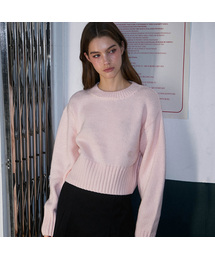 ROSEFRANTZ（ロゼフランツ）の「Basic Crop Knit [Pink]（ニット/セーター）」