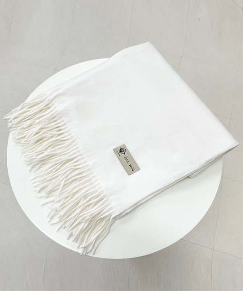 DAY CLOSET（デイ クローゼット）の「【男女兼用/192×70cm大判】ふんわりあったかフリンジストール/マフラー レディース メンズ（ストール/ショール・レディース・ダークグレー/レッド/ホワイト/レンガ/ダークブラウン/グレー/ベージュ/ブラック・ONE SIZE）」の2枚目の写真