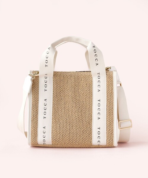 TOCCA(トッカ)の「DANCING TOCCA SQUARE SUMMER TOTE かごバッグ(かごバッグ・レディース・ベージュ系/アイボリー系/ブラック系・F)」の3枚目の写真